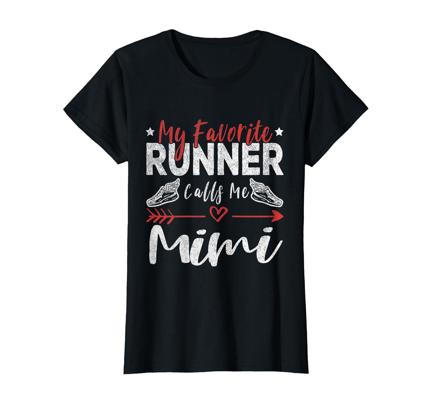 My Favorite Runner Calls Me Mimi Runner T-Shirt - Custom Art Print Unisex - T-Shirt, Sweatshirt, Hoodie
