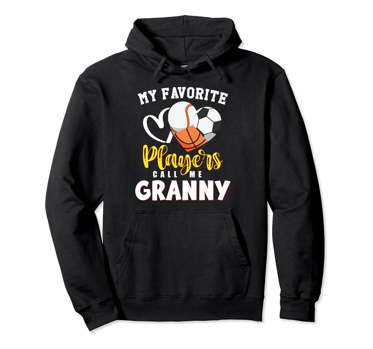 Granny My Favorite Baseball Soccer Hoodie - Minimalist Print Unisex - T-Shirt, Sweatshirt, Hoodie