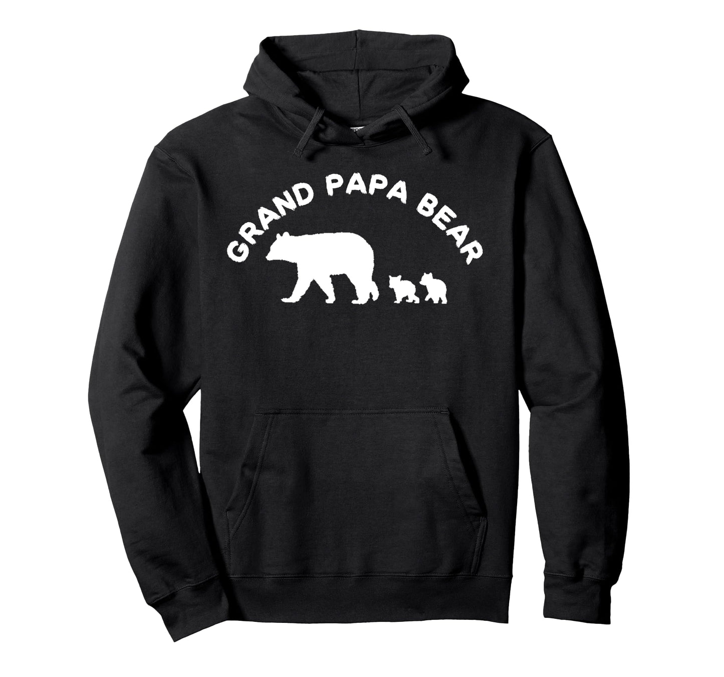 Grand Papa Bear Grandpa 2 Two Cubs Gift Hoodie - Graphic Print Unisex - T-Shirt, Sweatshirt, Hoodie