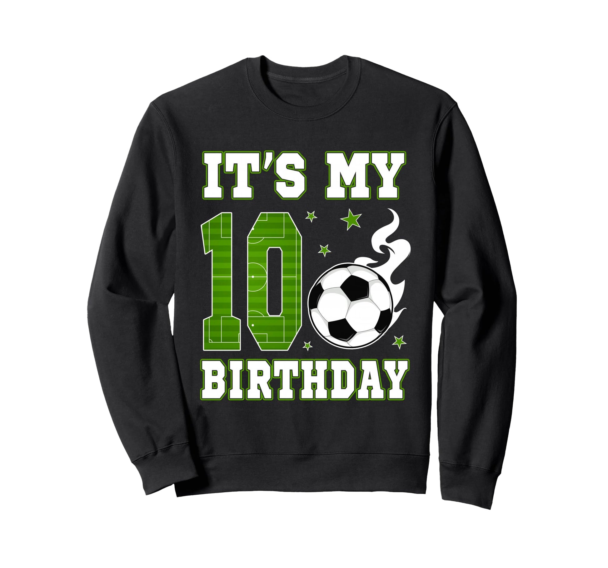 Its My 10Th Birthday Soccer 10 Years Sweatshirt - Minimalist Print Unisex - T-Shirt, Sweatshirt, Hoodie
