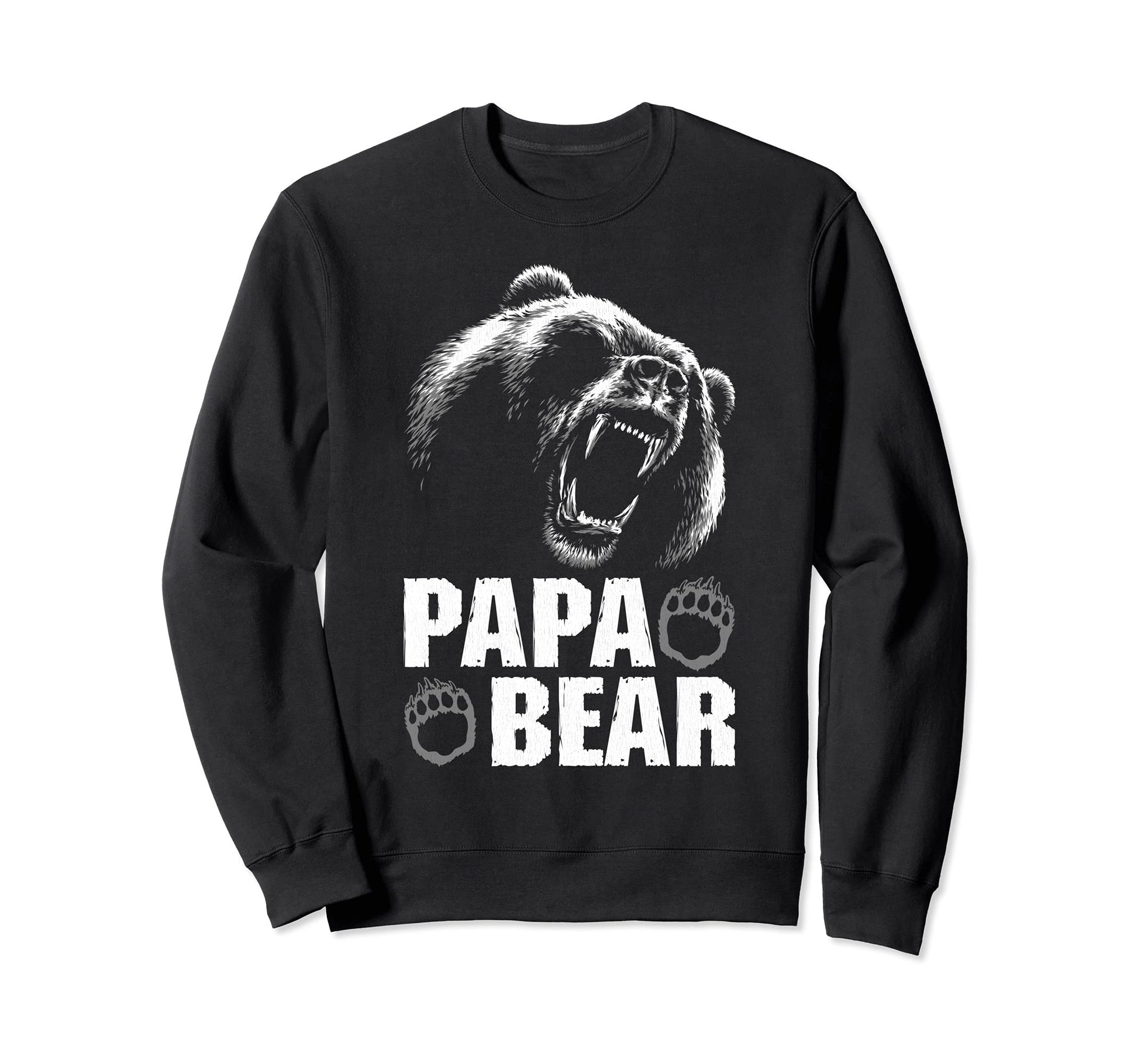 Papa Bear Dad Fathers Day Sweatshirt - Fun Novelty Design Men Women - T-Shirt, Sweatshirt, Hoodie