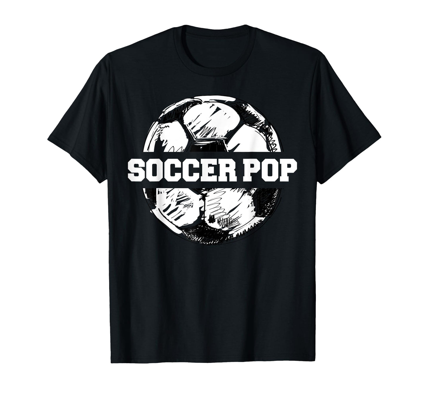 Soccer Pop Soccer Ball Split T-Shirt - Casual Everyday Wear Men Women - T-Shirt, Sweatshirt, Hoodie