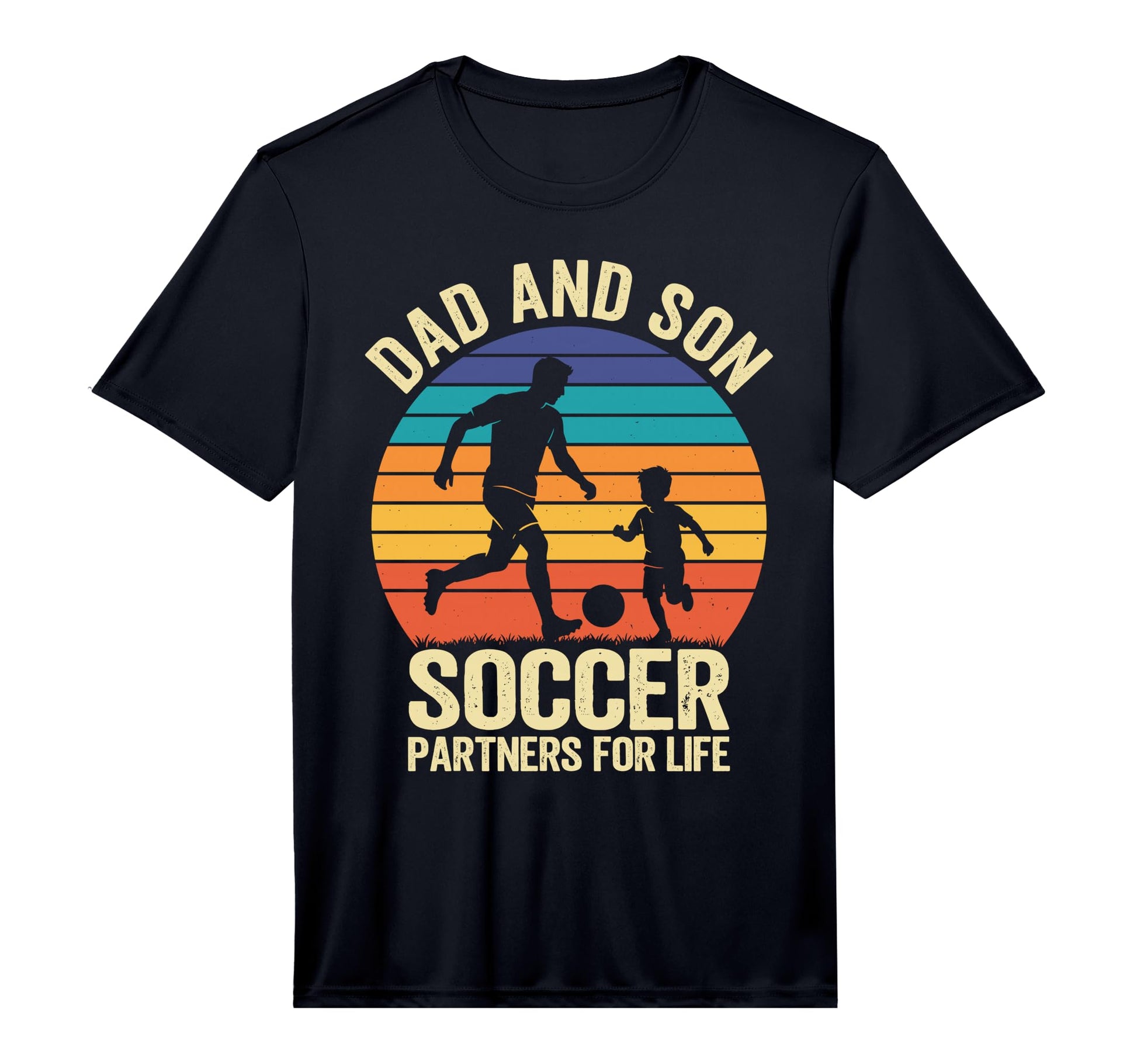 Mens Dad And Son Soccer Partners Life T-Shirt - Trendy Graphic Men Women - T-Shirt, Sweatshirt, Hoodie