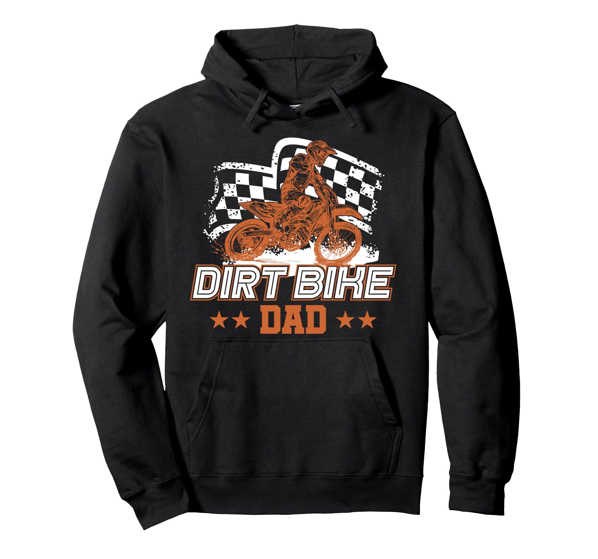 Dirt Bike Dad Great Motocross Off Road Hoodie - Trendy Graphic for Adults - T-Shirt, Sweatshirt, Hoodie