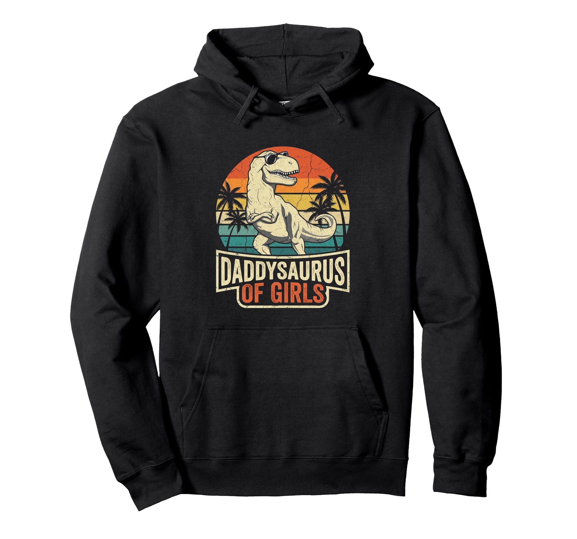 Daddy Saurus Daughter Dad Fathers Day Hoodie - Fun Novelty Design Unisex - T-Shirt, Sweatshirt, Hoodie