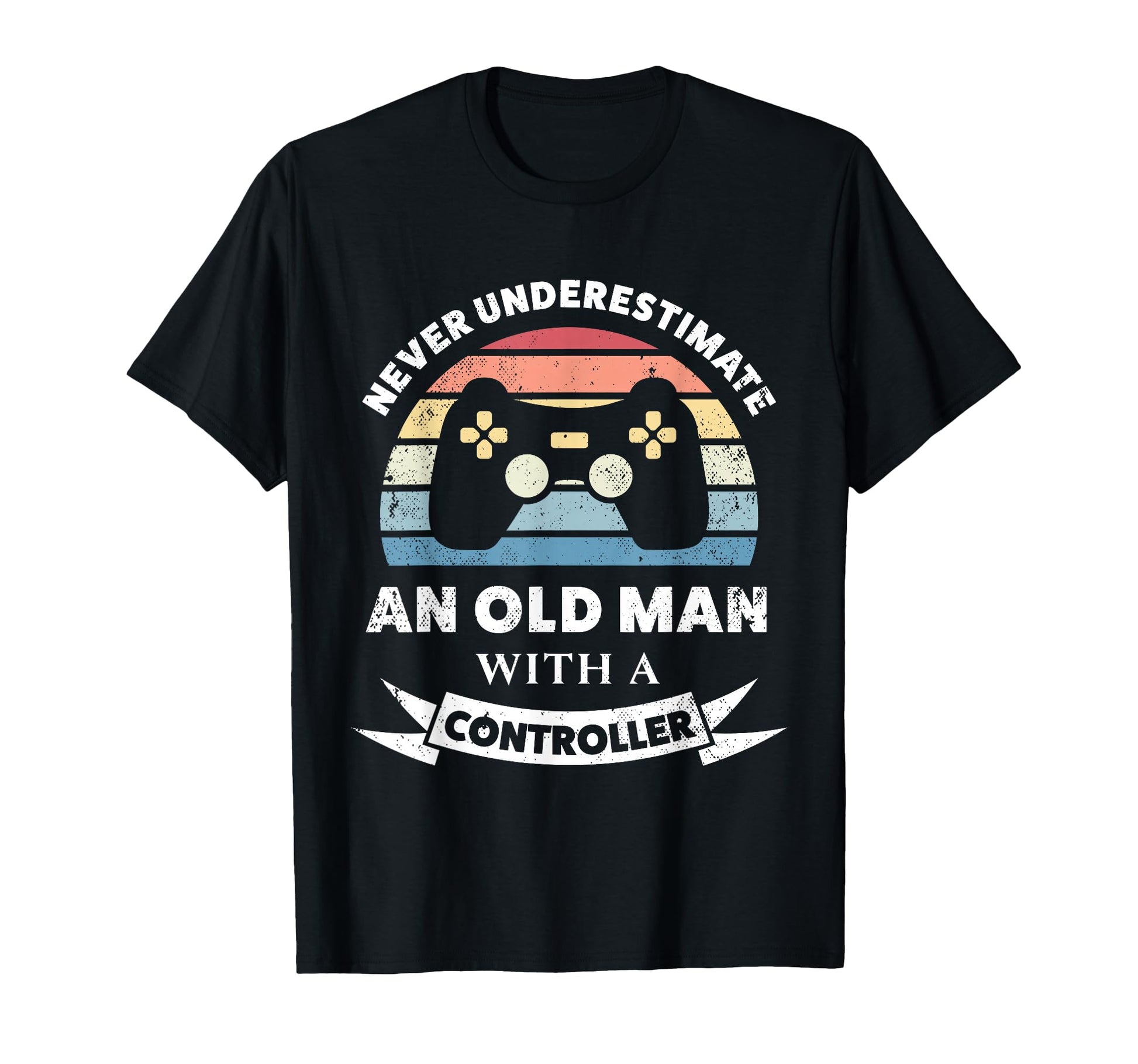 Old Controller Funny Gaming Gift Gamer T-Shirt - Aesthetic Graphic Unisex - T-Shirt, Sweatshirt, Hoodie