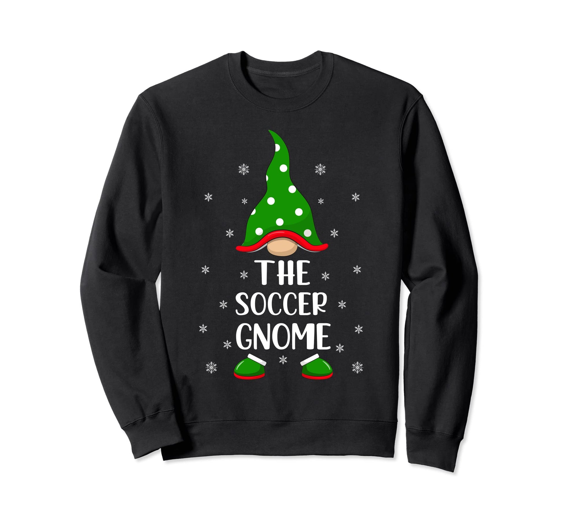 Matching Family Group Soccer Gnome Sweatshirt - Trendy Graphic Unisex - T-Shirt, Sweatshirt, Hoodie