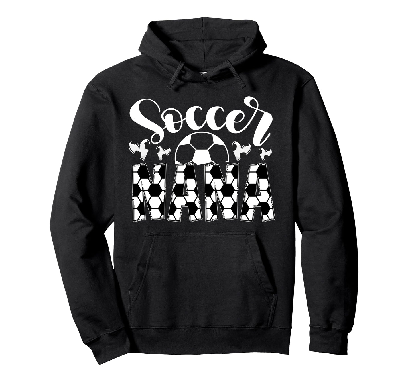 Soccer Nana Heart Grandma Nana Soccer Hoodie - Streetwear Style Men Women - T-Shirt, Sweatshirt, Hoodie