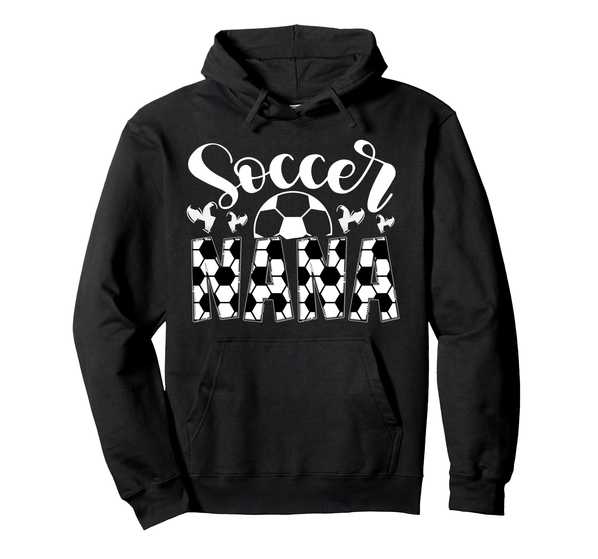 Soccer Nana Heart Grandma Nana Soccer Hoodie - Streetwear Style Men Women - T-Shirt, Sweatshirt, Hoodie