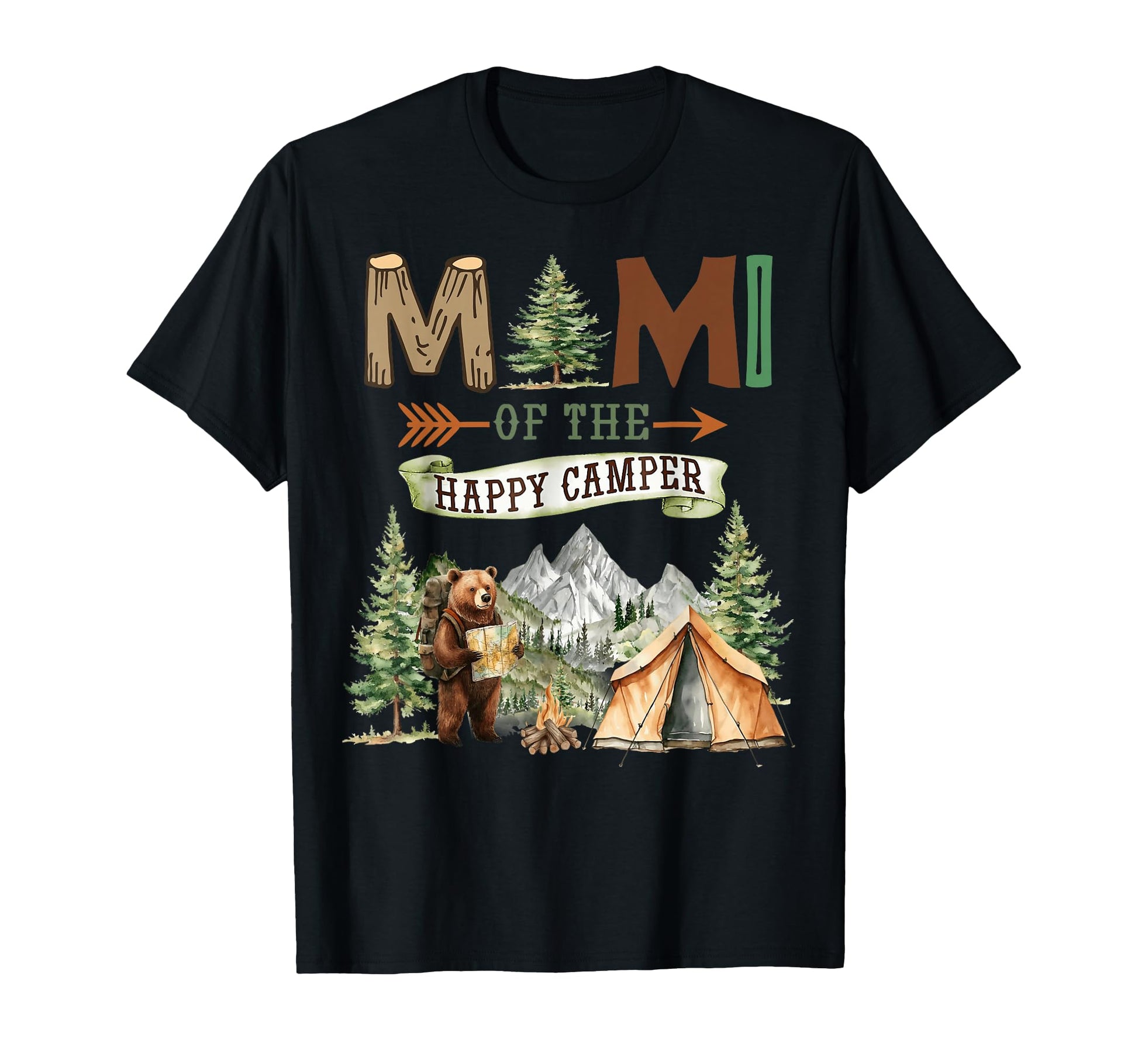 Mimi Happy Camper First Birthday T-Shirt - Aesthetic Graphic Men Women - T-Shirt, Sweatshirt, Hoodie