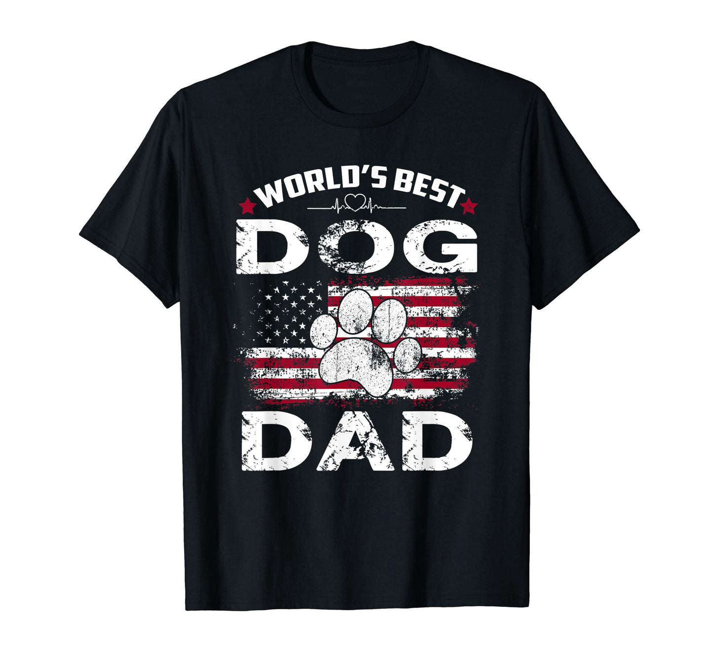 Daddy Shirts Worlds Best Dog Dad Ever T-Shirt - Custom Art Print Men Women - T-Shirt, Sweatshirt, Hoodie