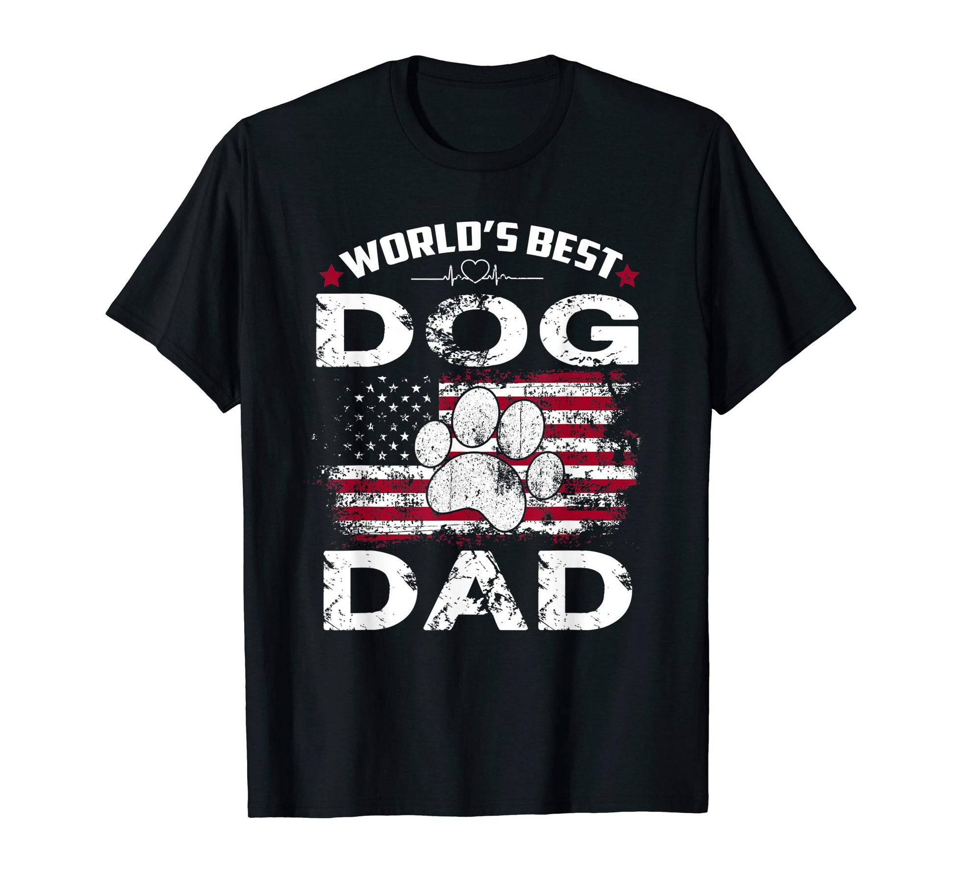 Daddy Shirts Worlds Best Dog Dad Ever T-Shirt - Custom Art Print Men Women - T-Shirt, Sweatshirt, Hoodie