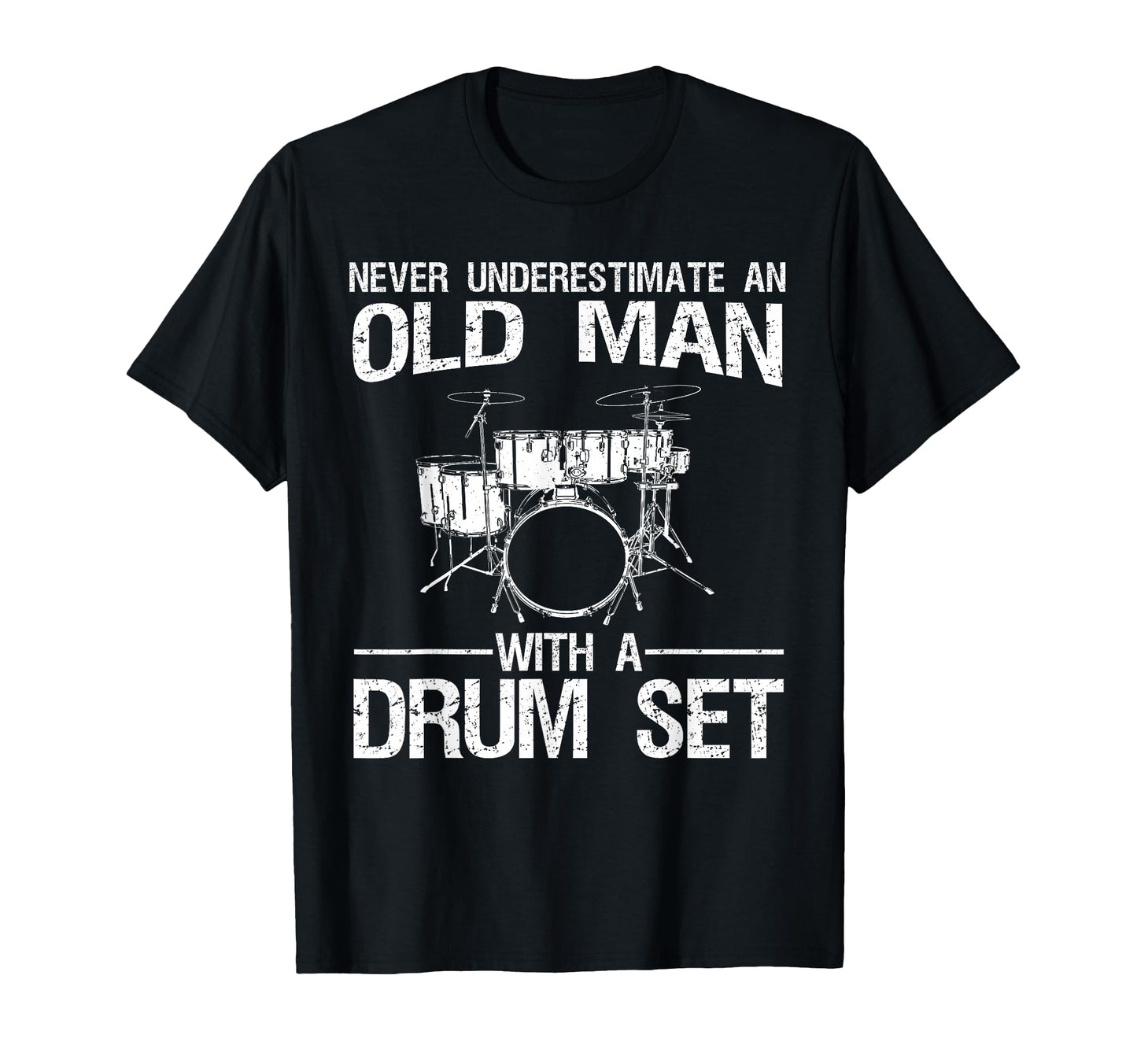Drummer Art Dad Drum Set Player T-Shirt - Casual Everyday Wear for Adults - T-Shirt, Sweatshirt, Hoodie
