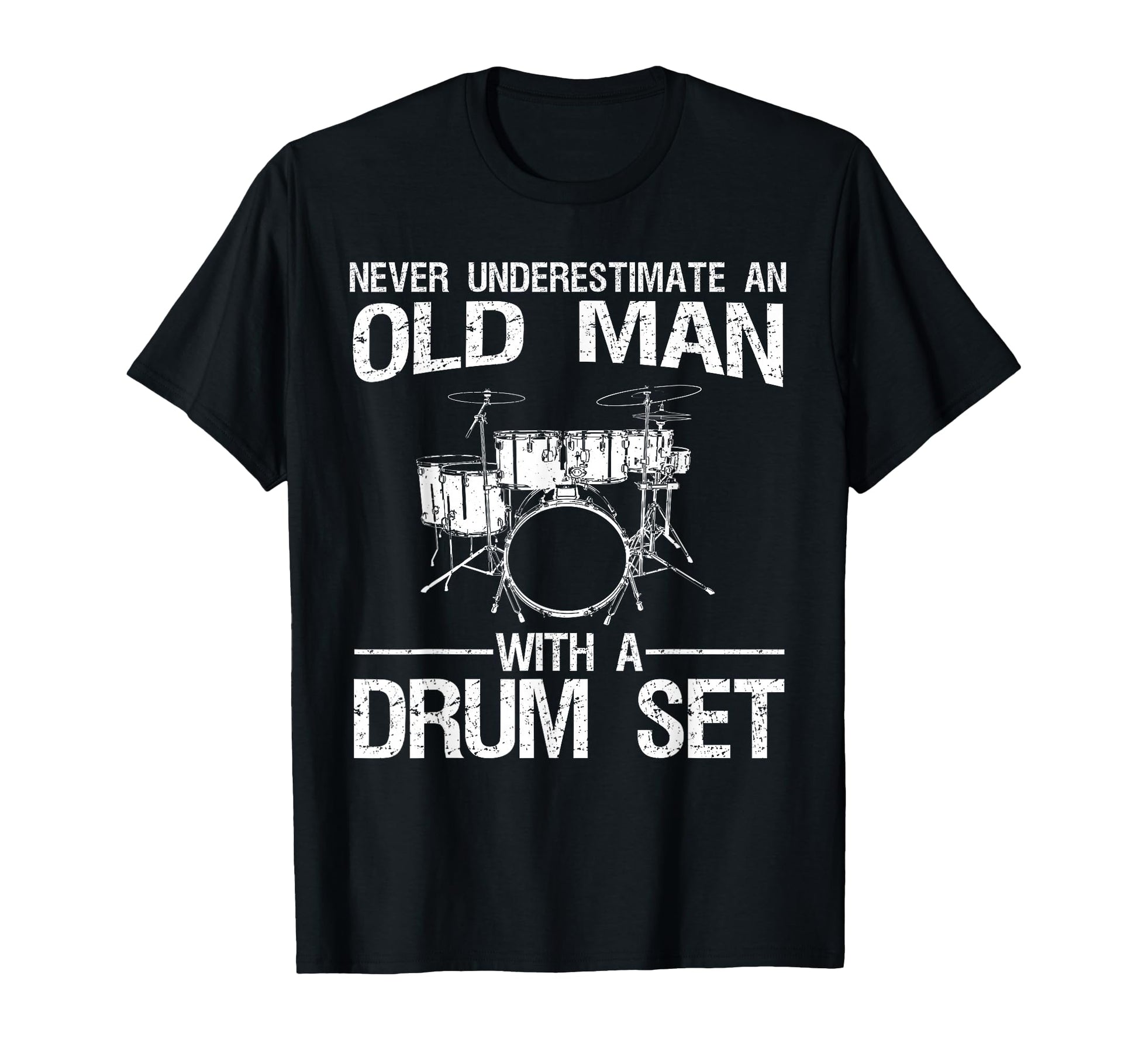 Drummer Art Dad Drum Set Player T-Shirt - Casual Everyday Wear for Adults - T-Shirt, Sweatshirt, Hoodie