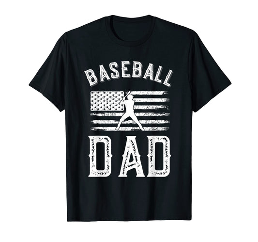 Baseball Dad Funny Fathers Day Gift T-Shirt - Custom Art Print Men Women - T-Shirt, Sweatshirt, Hoodie