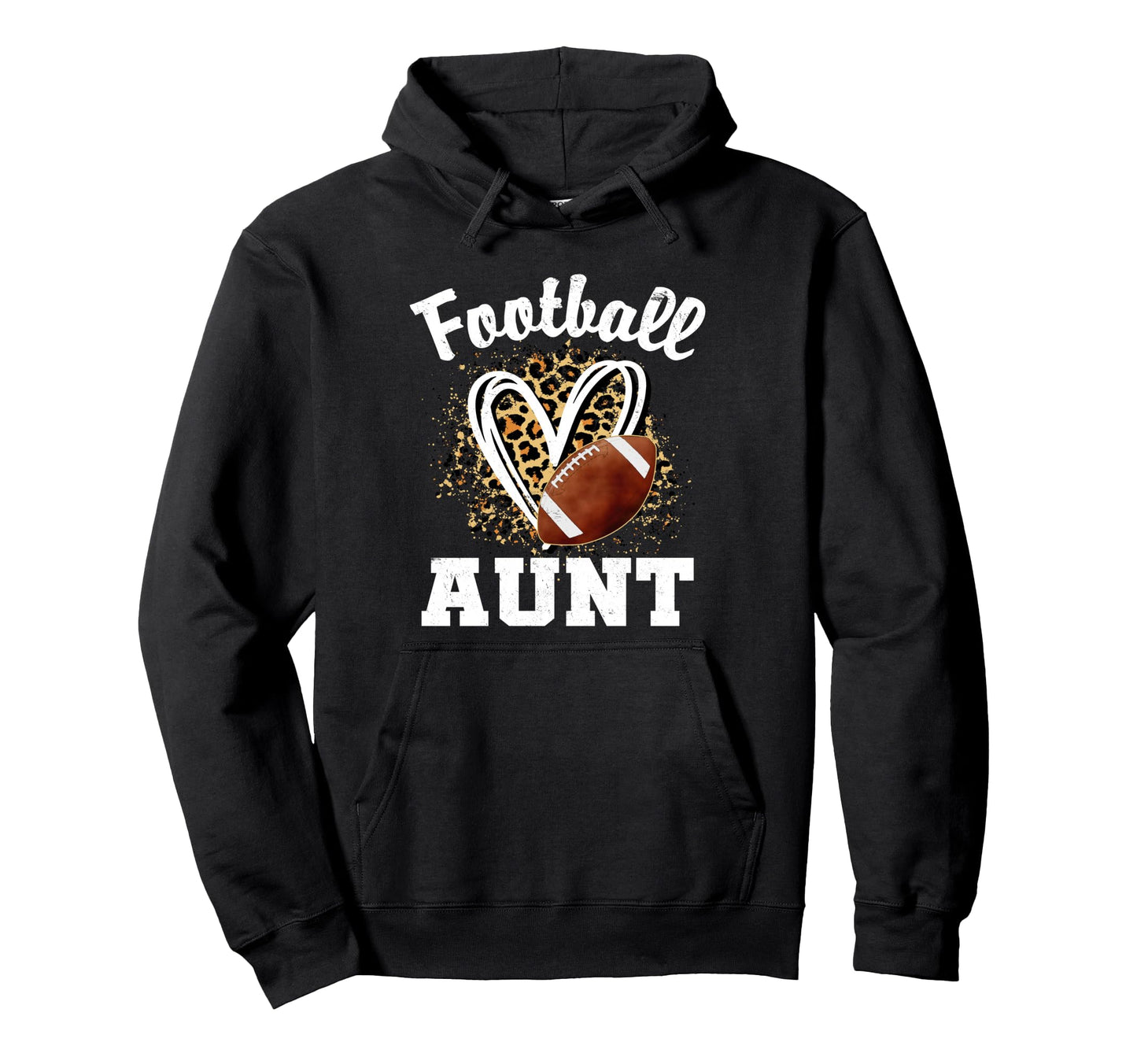 Leopard Heart American Football Sweatshirt - Fun Novelty Design Men Women - T-Shirt, Sweatshirt, Hoodie