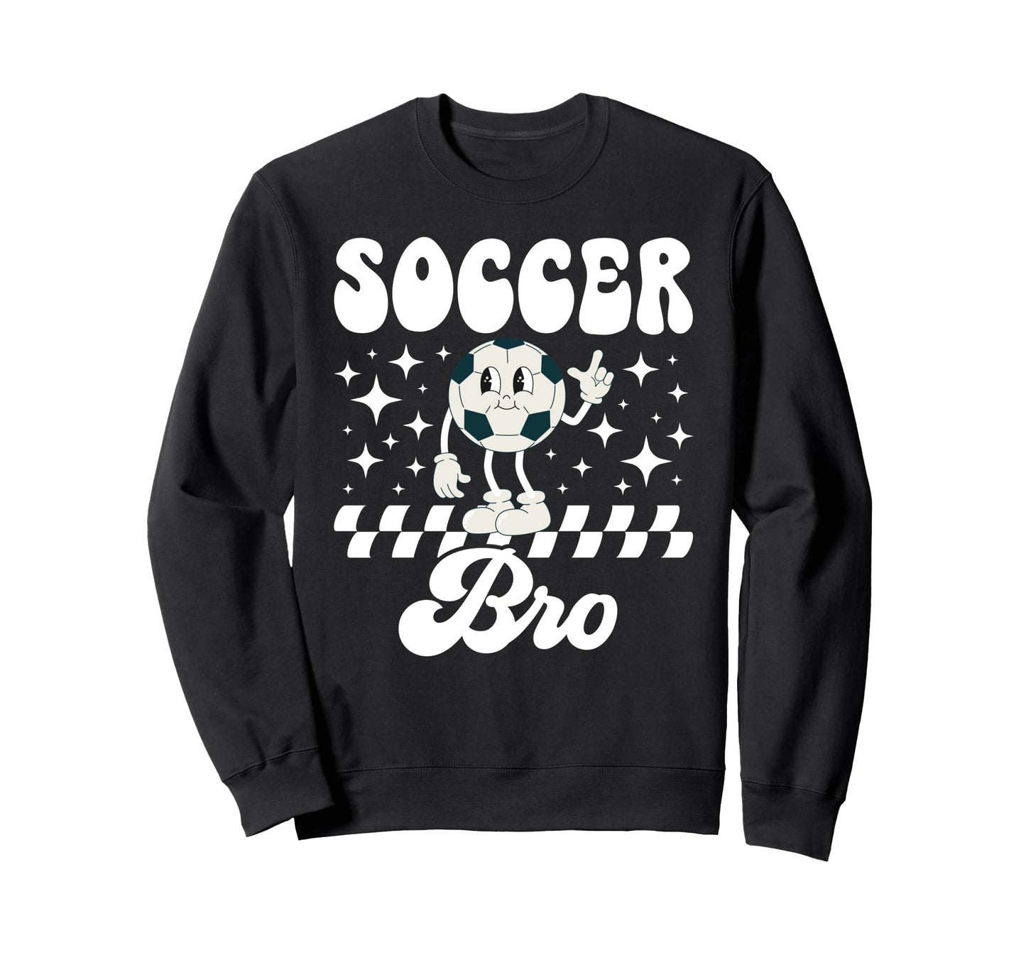 Soccer Bro Groovy Soccer Brother Sweatshirt - Streetwear Style for Adults - T-Shirt, Sweatshirt, Hoodie
