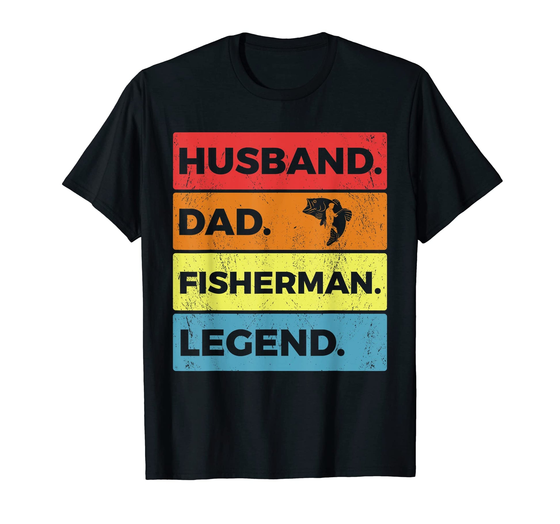Husband Dad Fisherman Legend Fishing T-Shirt - Unique Graphic for Adults - T-Shirt, Sweatshirt, Hoodie