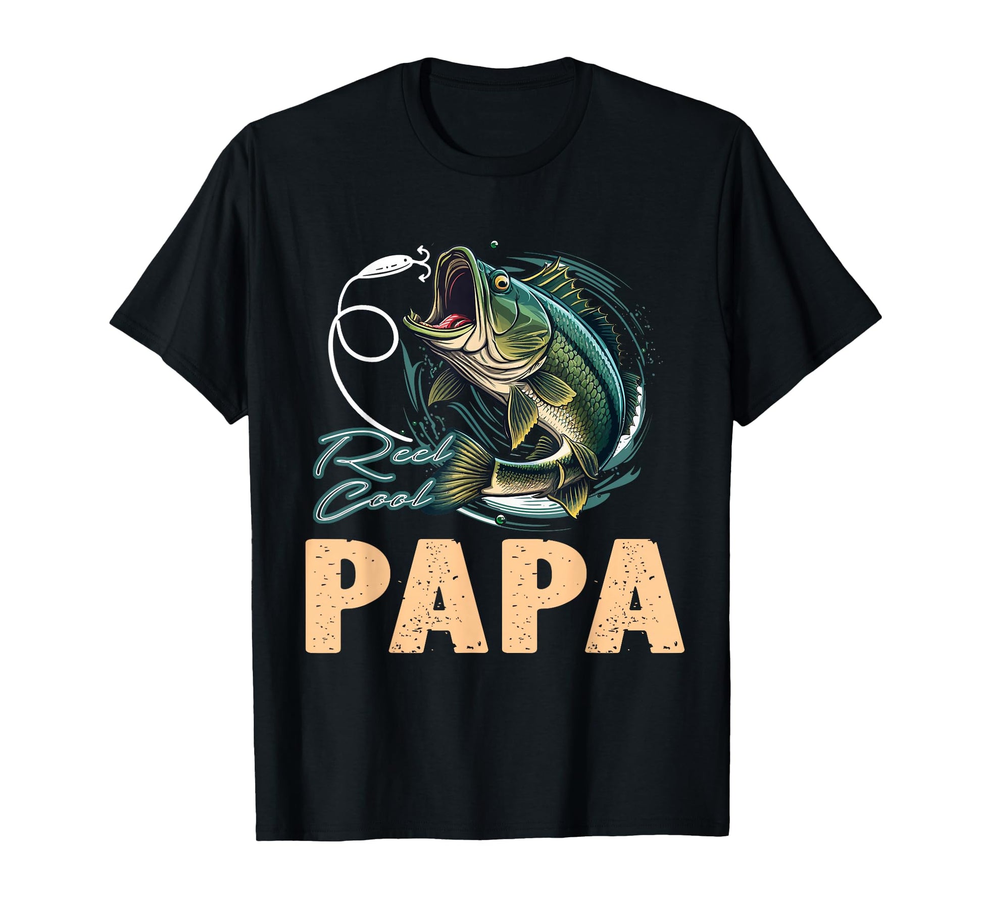 Fathers Day Funny Fisherman Reel Papa T-Shirt - Aesthetic Graphic Unisex - T-Shirt, Sweatshirt, Hoodie