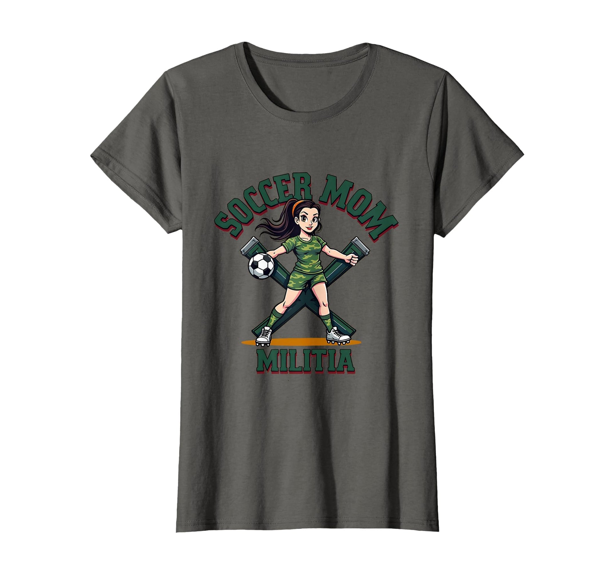 Soccer Mom Militia Funny Sports Mom T-Shirt - Unique Graphic Unisex - T-Shirt, Sweatshirt, Hoodie