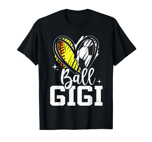 Ball Gigi Softball Soccer Ball Grandma T-Shirt - Unique Graphic Men Women - T-Shirt, Sweatshirt, Hoodie