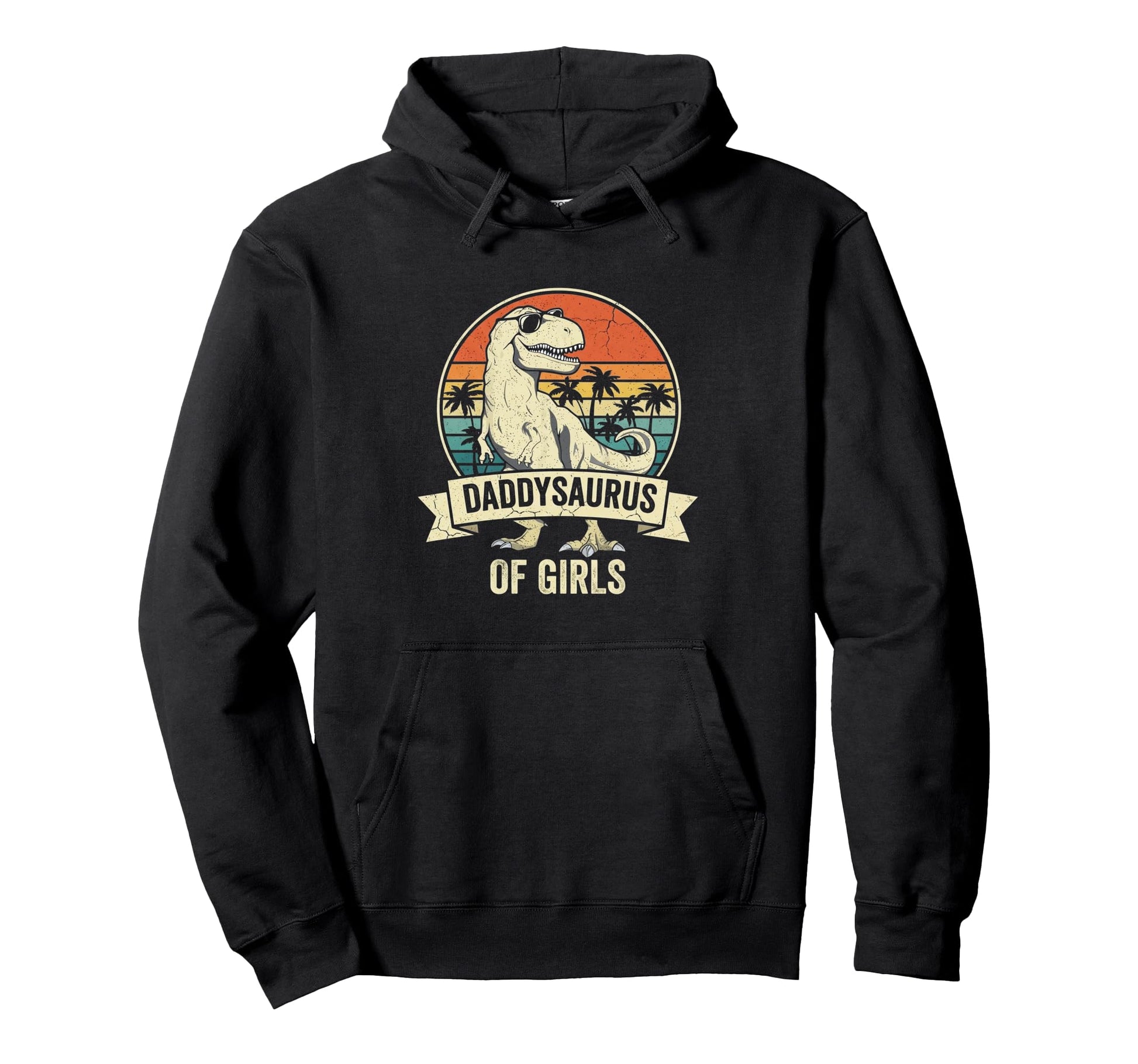 Daddy Saurus Daughter Dad Fathers Day Hoodie - Custom Art Print for Adults - T-Shirt, Sweatshirt, Hoodie