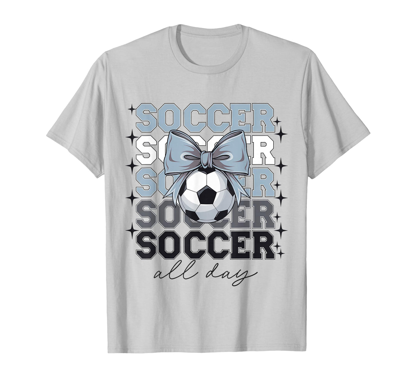 Groovy Soccer Coquette Bow Soccer T-Shirt - Streetwear Style for Adults - T-Shirt, Sweatshirt, Hoodie