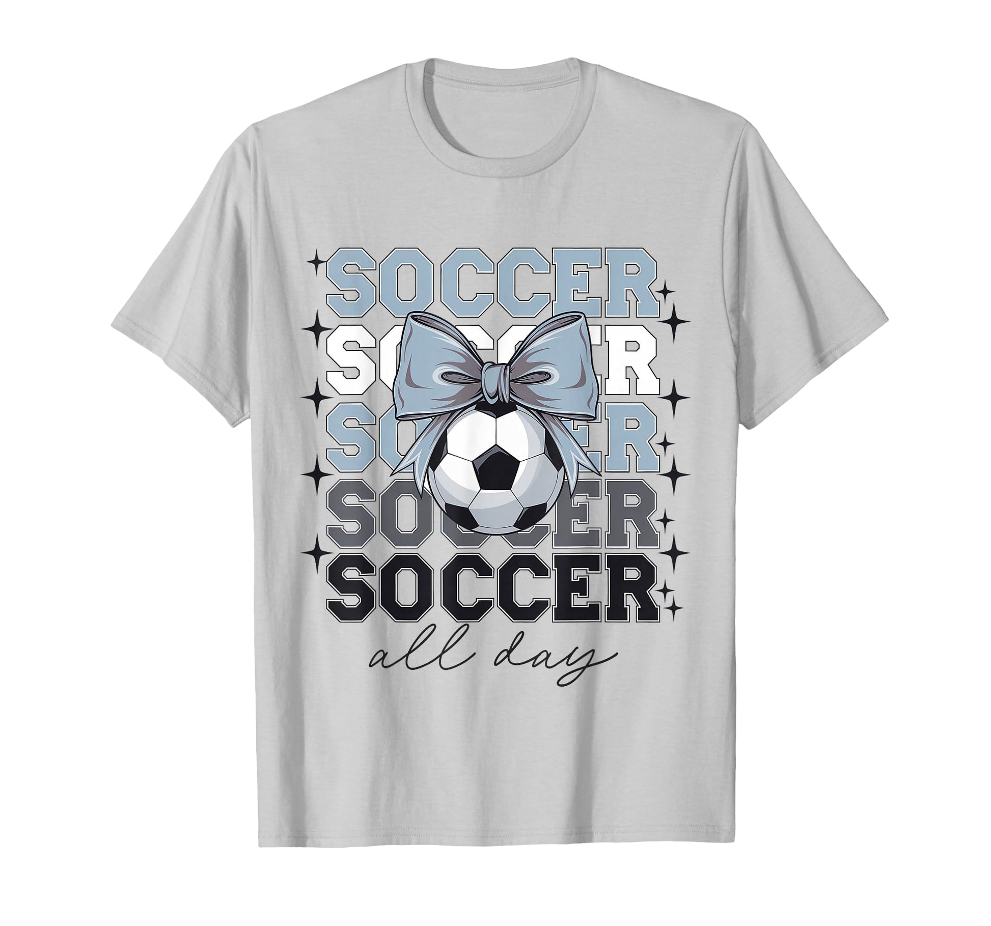 Groovy Soccer Coquette Bow Soccer T-Shirt - Streetwear Style for Adults - T-Shirt, Sweatshirt, Hoodie