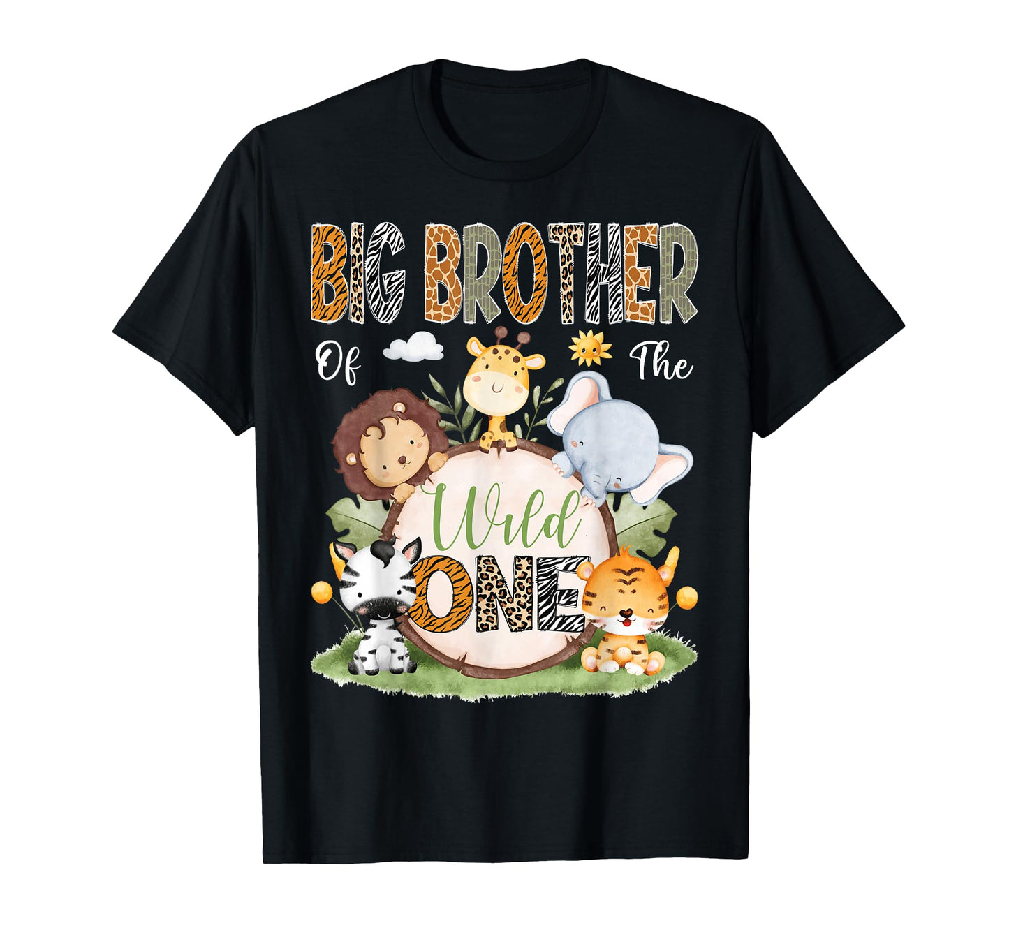 Big Brother Wild One First Birthday T-Shirt - Aesthetic Graphic for Adults - T-Shirt, Sweatshirt, Hoodie