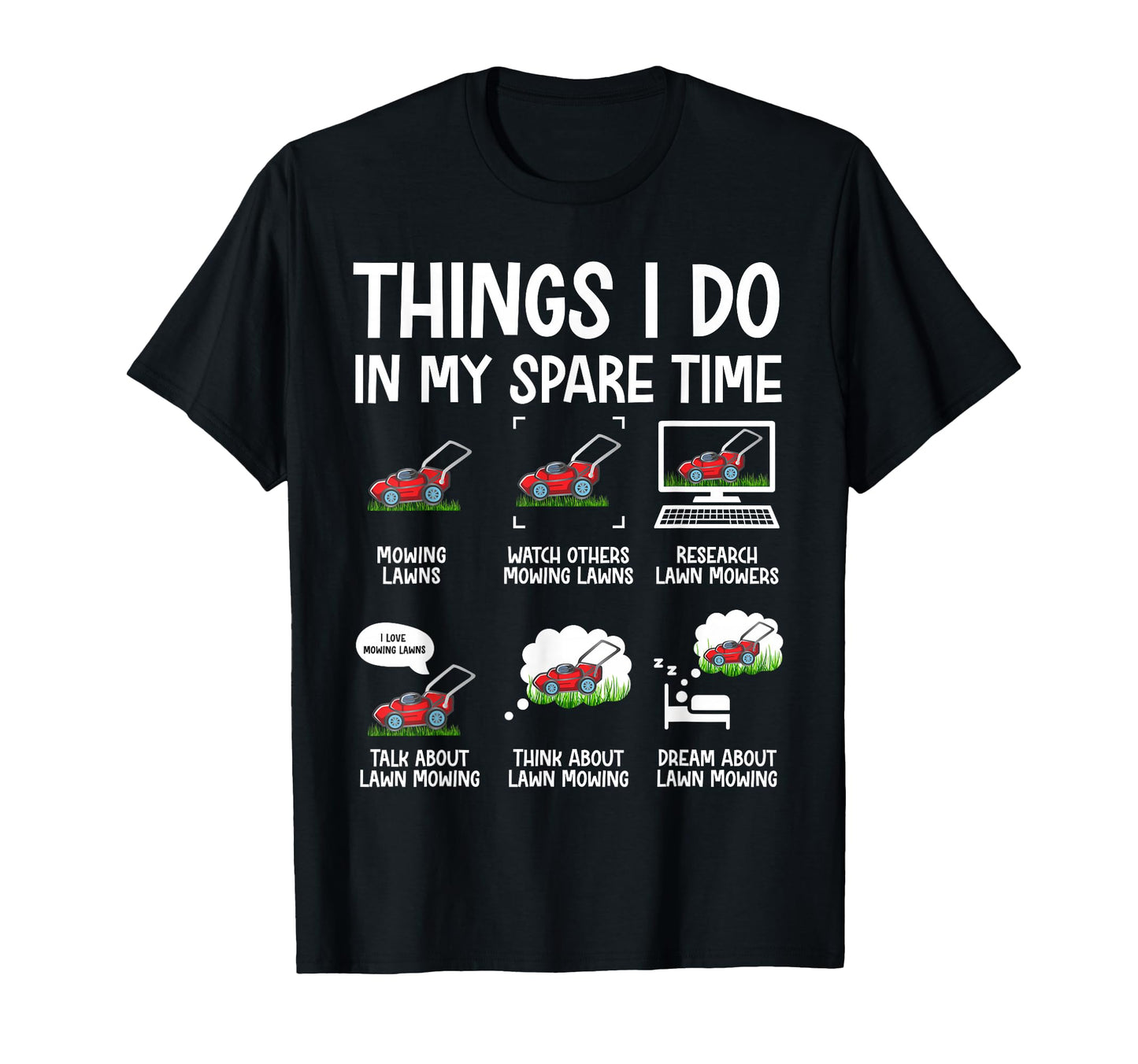 Funny Lawn Mower Gifts Landscapers T-Shirt - Minimalist Print Unisex - T-Shirt, Sweatshirt, Hoodie