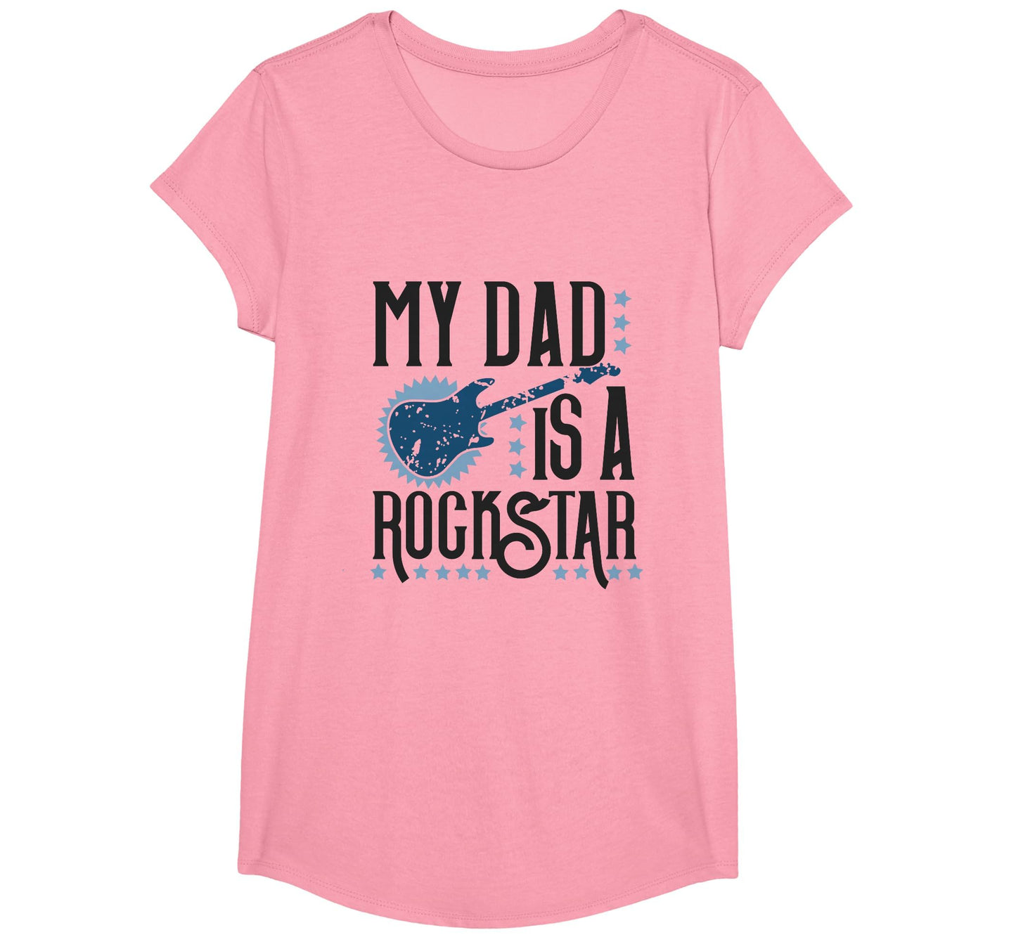 Fathers Day Tees My Dad Is Rockstar T-Shirt - Fun Novelty Design for Adults - T-Shirt, Sweatshirt, Hoodie