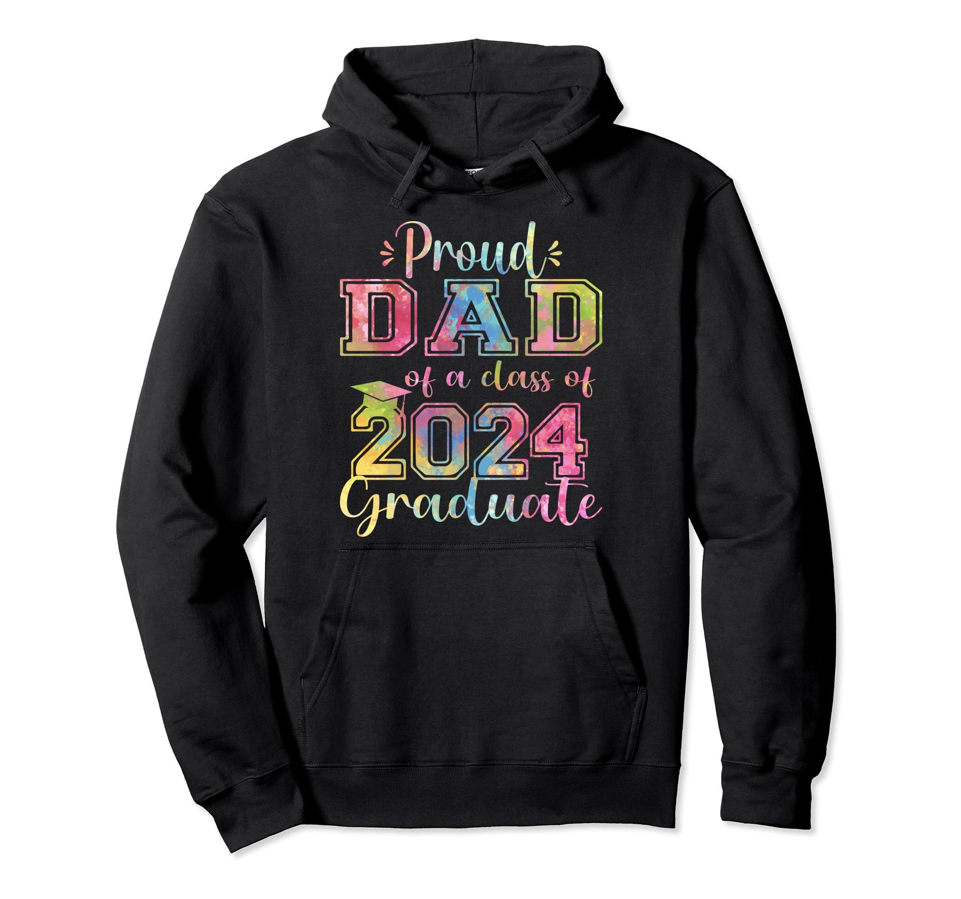 Super Proud Dad 2024 Graduate Awesome Hoodie - Unique Graphic for Adults - T-Shirt, Sweatshirt, Hoodie