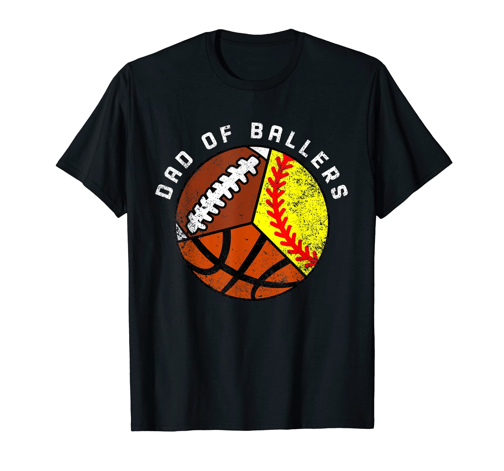 Mens Dad Ballers Funny Softball T-Shirt - Streetwear Style Unisex - T-Shirt, Sweatshirt, Hoodie