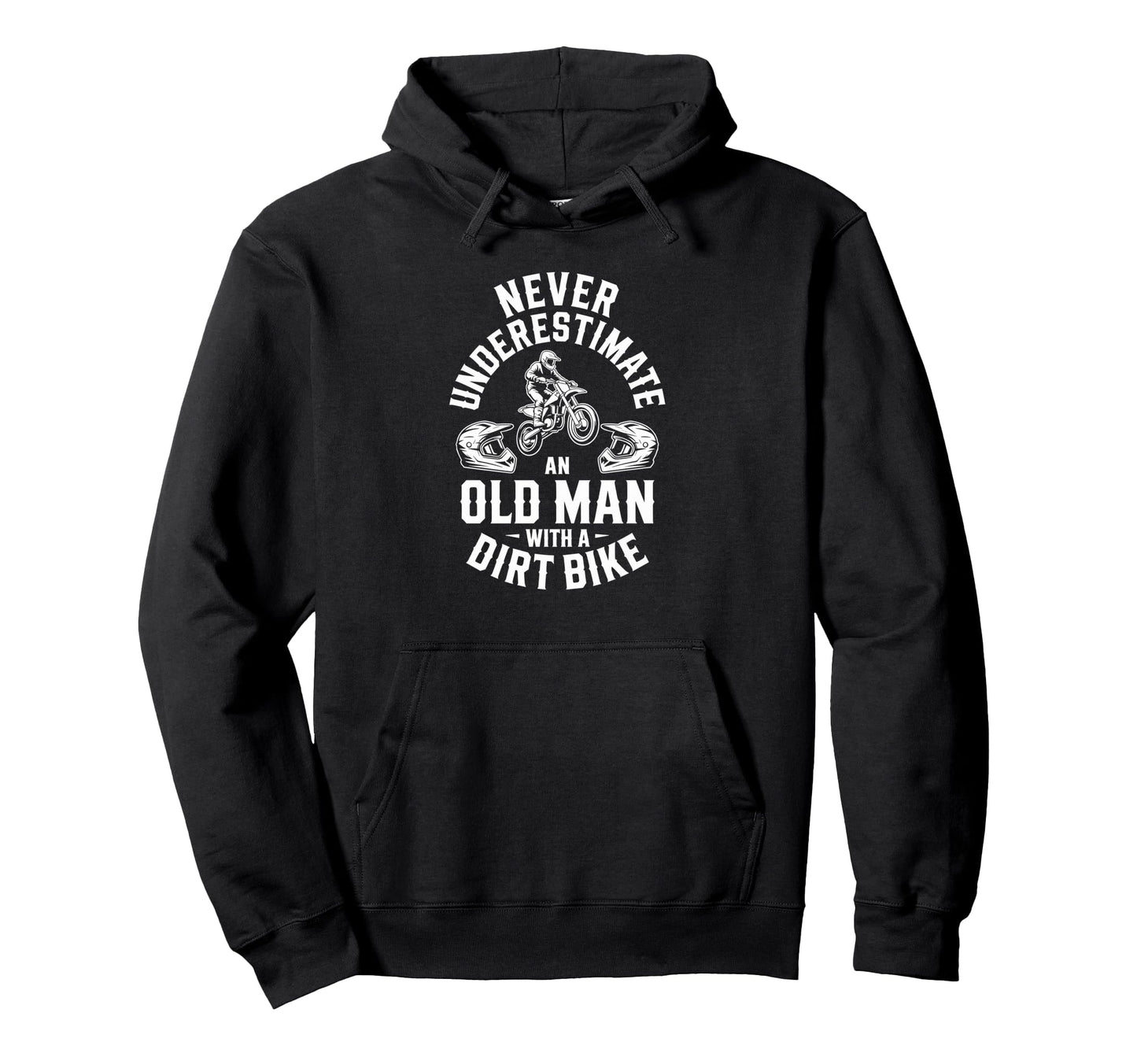 Old Dirt Bike Is Always Ready Racing Hoodie - Novelty Apparel Unisex - T-Shirt, Sweatshirt, Hoodie