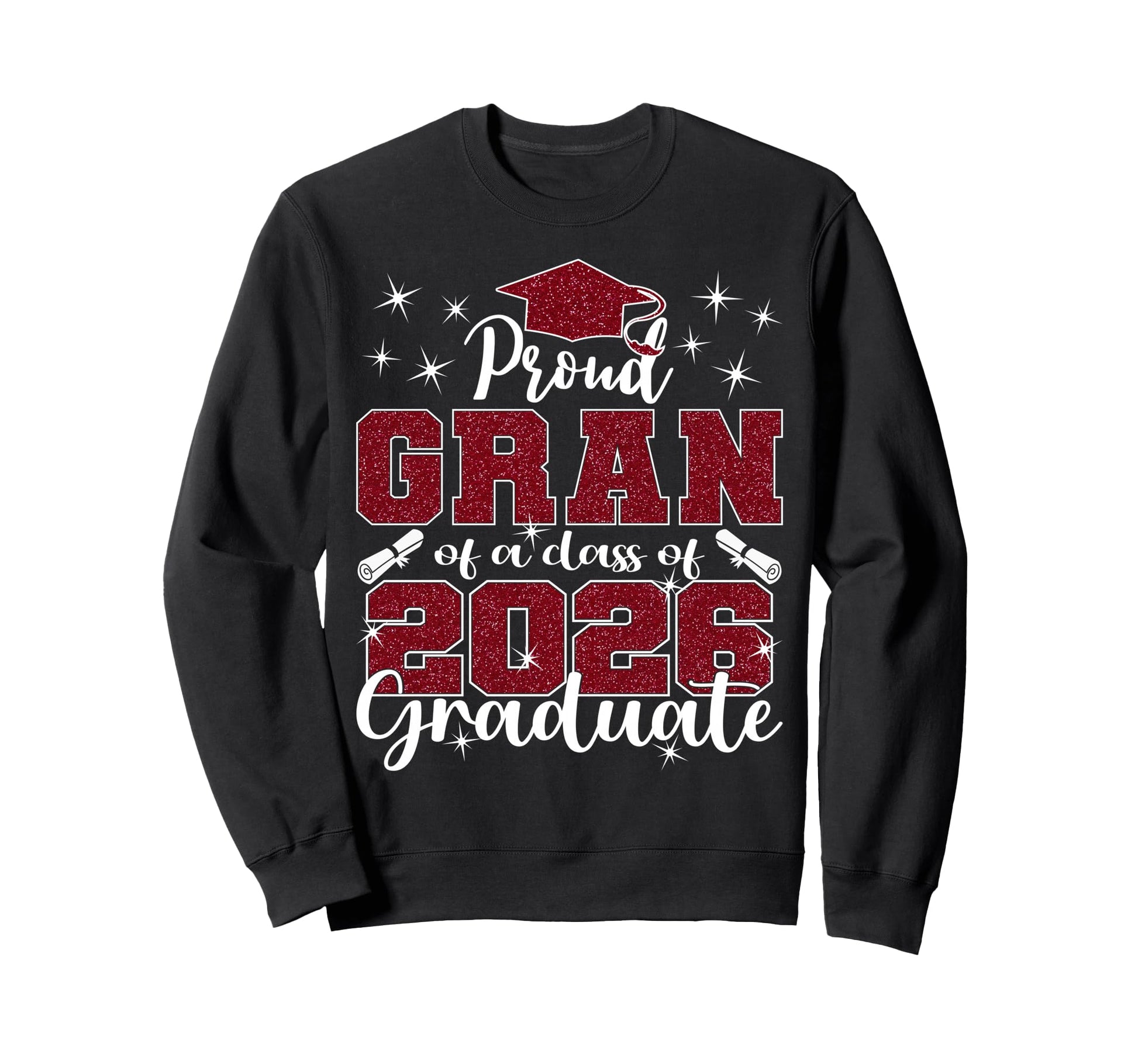 Super Proud Gran 2026 Graduate Sweatshirt - Custom Art Print for Adults - T-Shirt, Sweatshirt, Hoodie