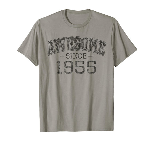 Awesome Since 1955 Born 1955 T-Shirt - Streetwear Style for Adults - T-Shirt, Sweatshirt, Hoodie