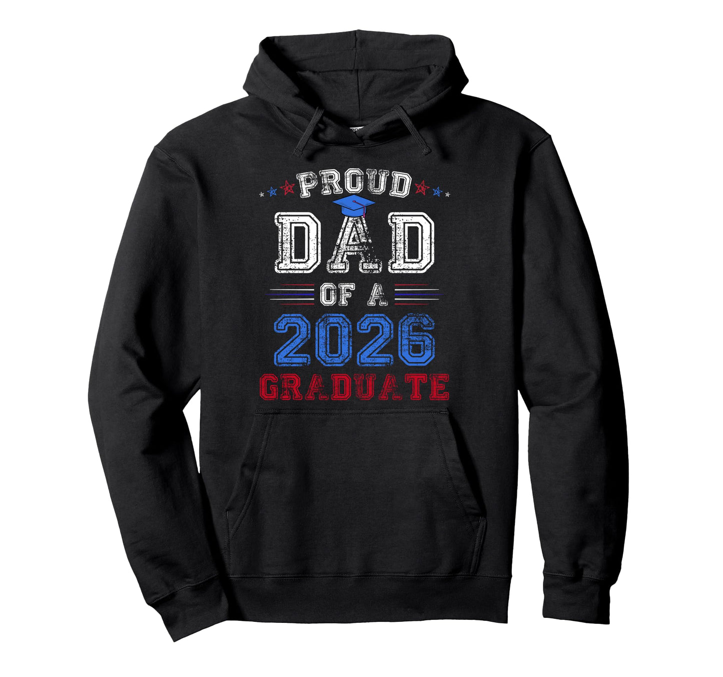 Proud Dad 2026 Graduate Class Senior Hoodie - Minimalist Print Men Women - T-Shirt, Sweatshirt, Hoodie