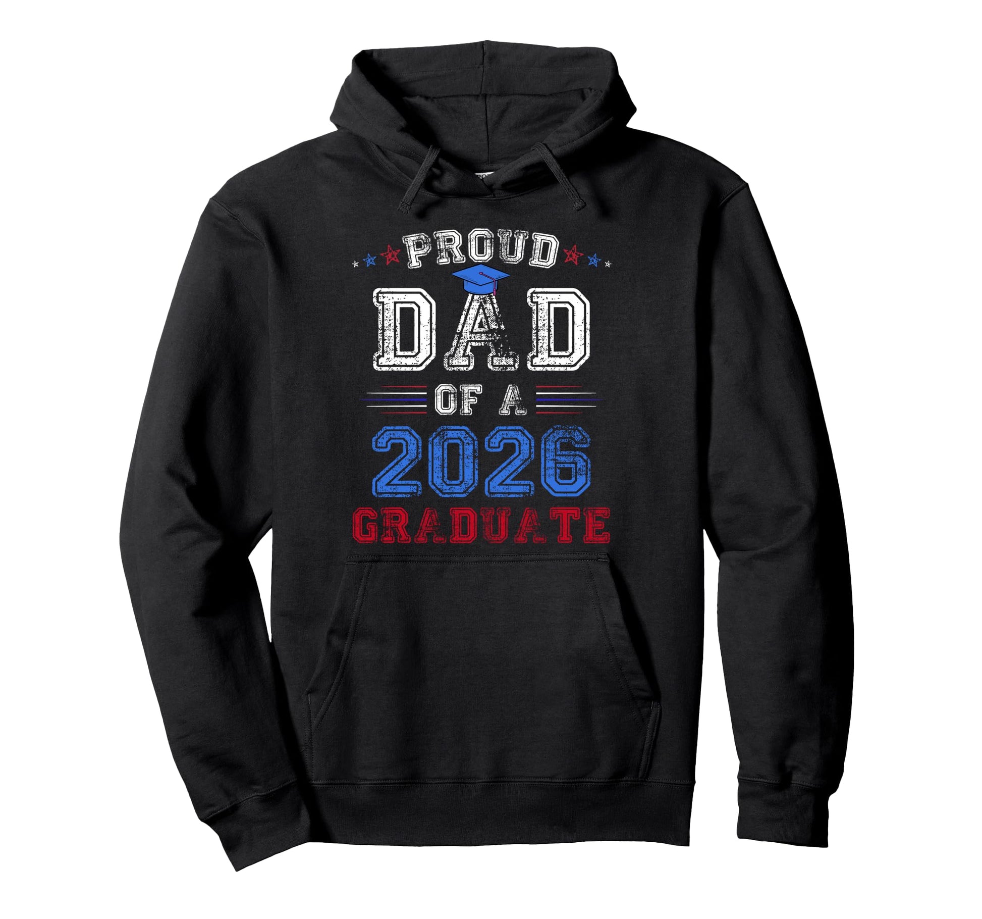 Proud Dad 2026 Graduate Class Senior Hoodie - Minimalist Print Men Women - T-Shirt, Sweatshirt, Hoodie