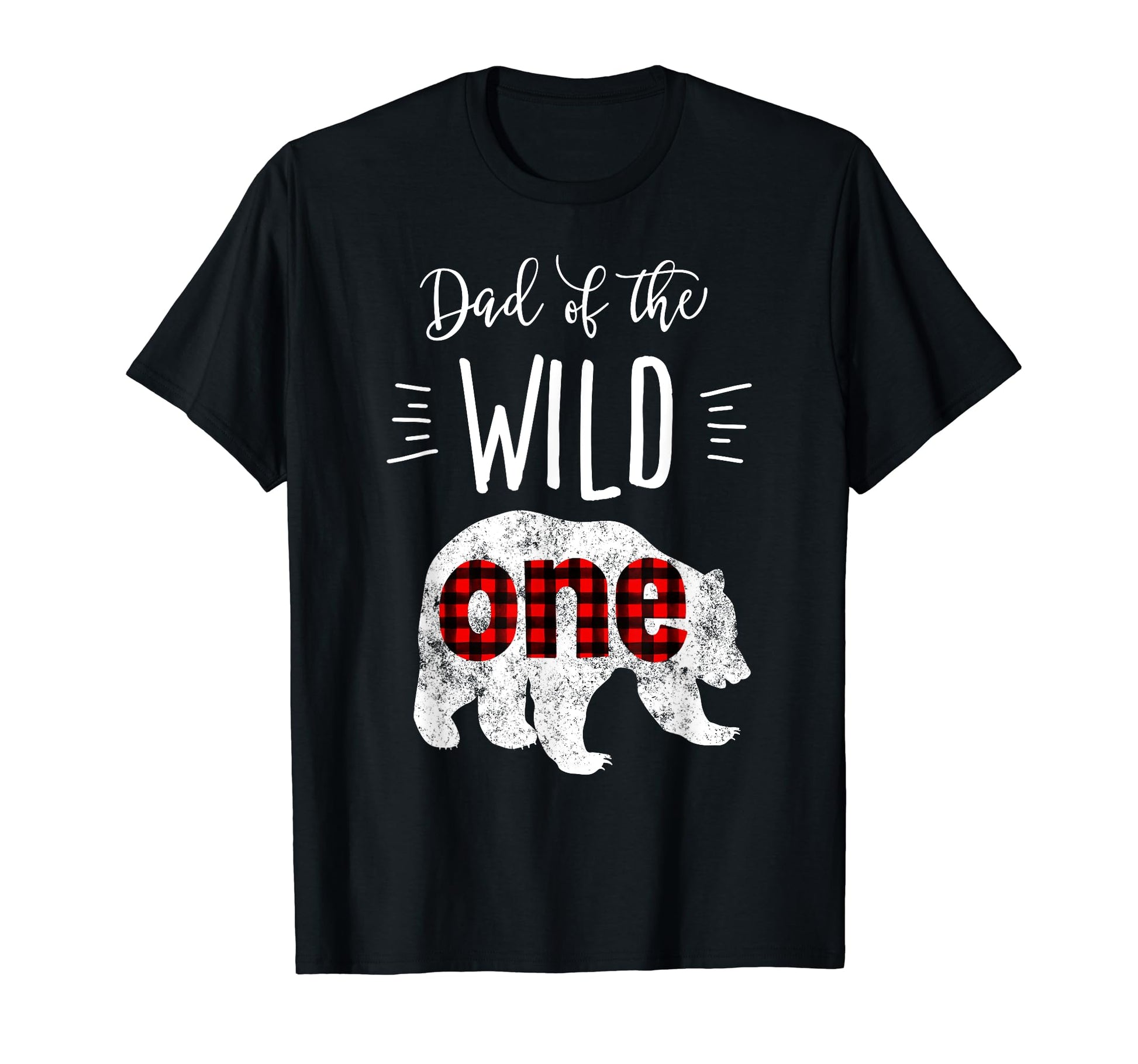 Dad Wild One Bear Lumberjack 1St T-Shirt - Custom Art Print for Adults - T-Shirt, Sweatshirt, Hoodie