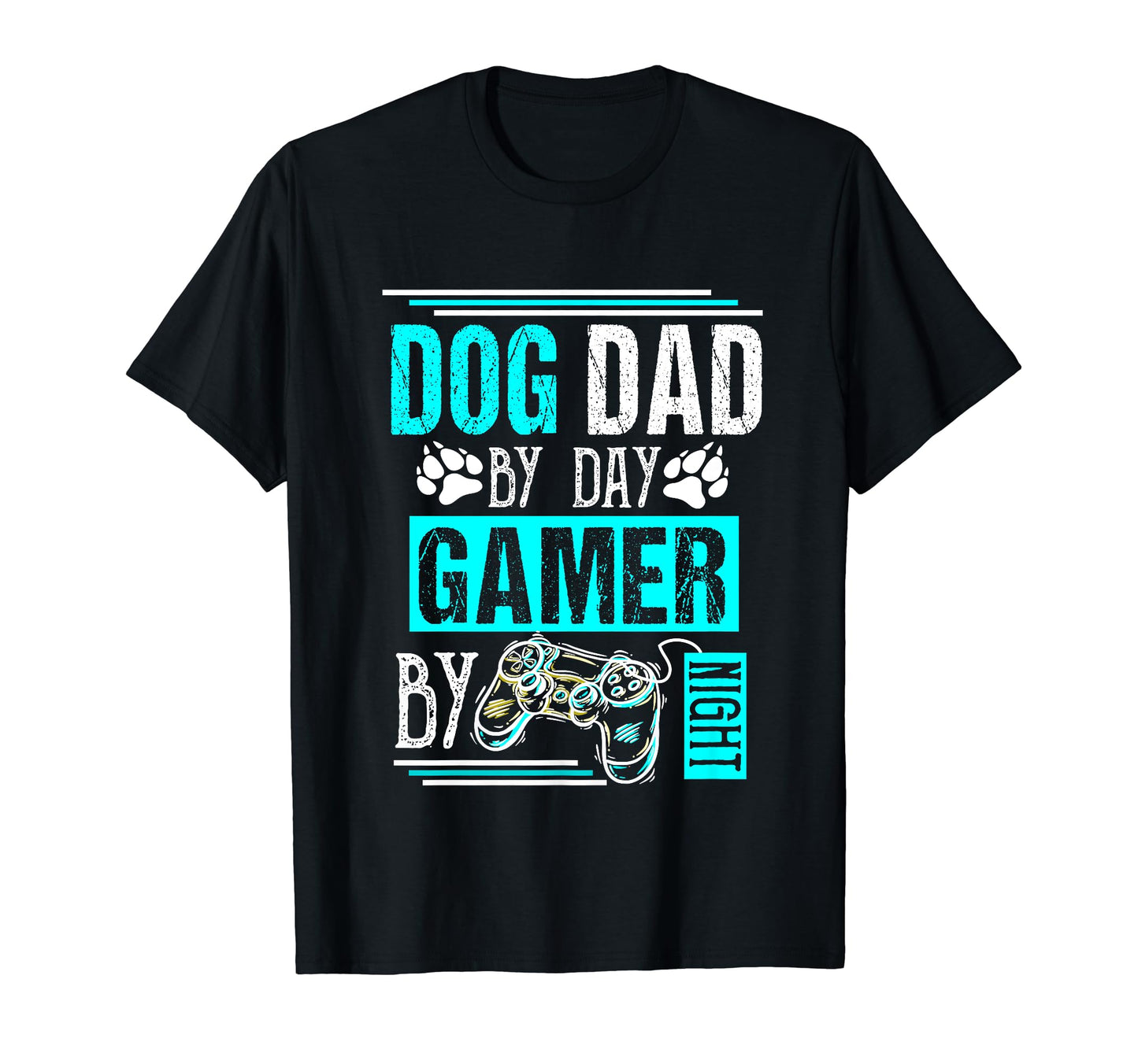 Mens Dog Dad Day Gamer Night Fathers T-Shirt - Aesthetic Graphic Men Women - T-Shirt, Sweatshirt, Hoodie