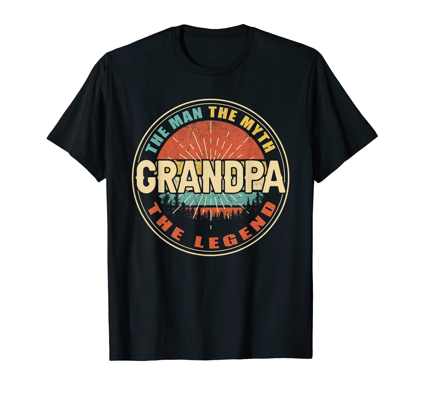 Mens Grandpa Myth Legend Dad Fathers T-Shirt - Novelty Apparel Men Women - T-Shirt, Sweatshirt, Hoodie