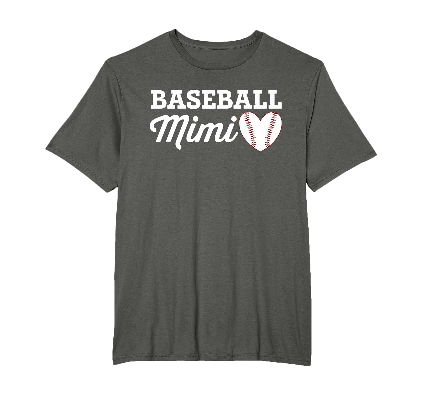 Baseball Mimi Love Heart Baseball Sports T-Shirt - Aesthetic Graphic Unisex - T-Shirt, Sweatshirt, Hoodie