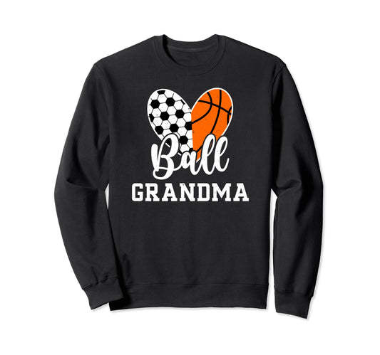 Ball Grandma Heart Soccer Sweatshirt - Unique Graphic for Adults - T-Shirt, Sweatshirt, Hoodie