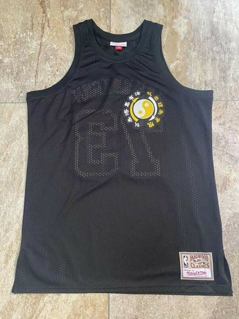 73 The Gragon Collaboration Black Jersey Style 7 Basketball Jersey basketball jersey product view 1