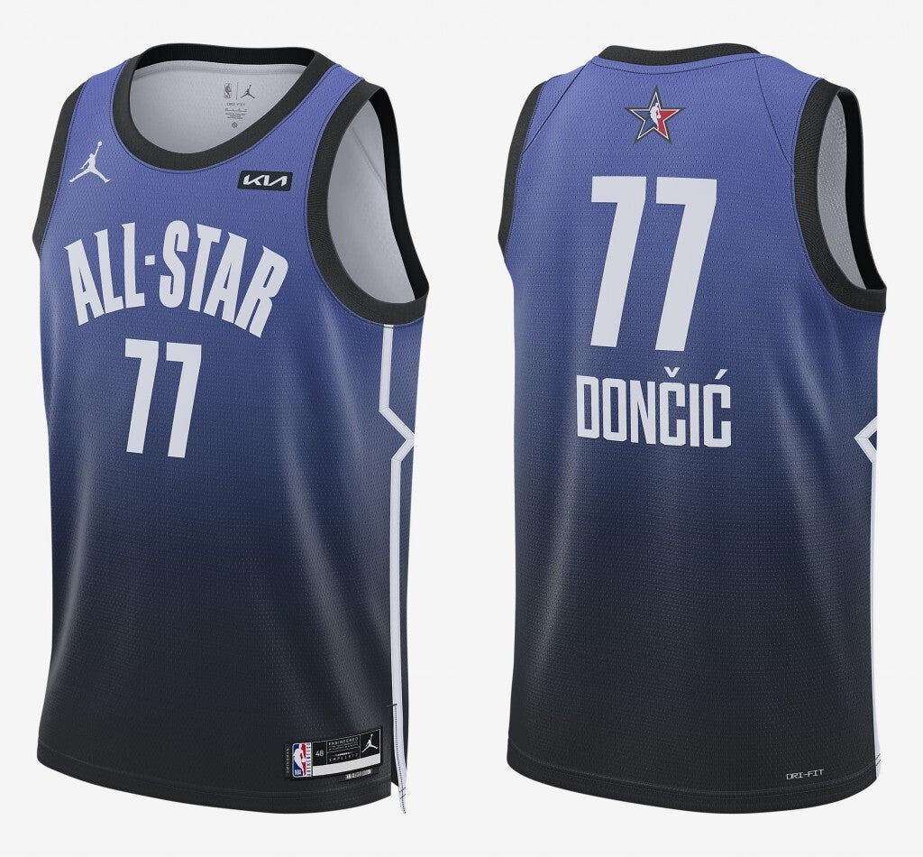 77 Luka Doncic 2023 All-Star Edition Style 1 Basketball Jersey basketball jersey product view 1