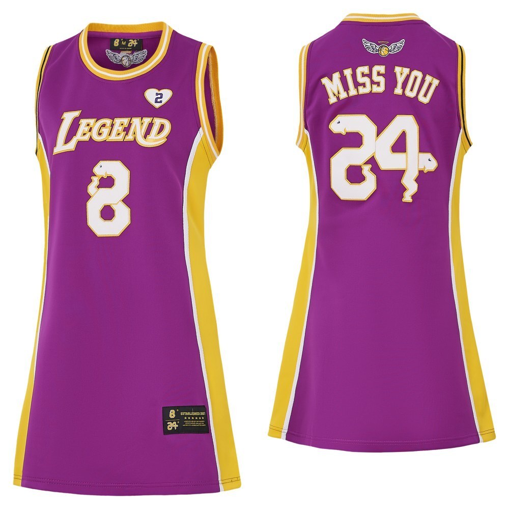 8-24 Purple Front Legend Back MISS YOU College Football Jersey football jersey product view 1