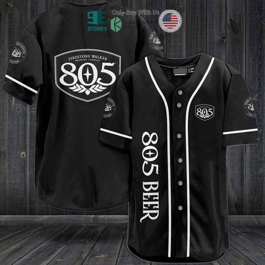BEST 805 Beer logo black Baseball Jersey baseball jersey product view 1