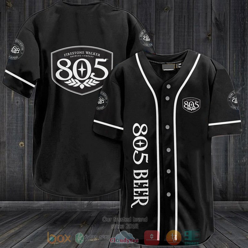 805 Beer black Baseball shirt baseball jersey product view 1