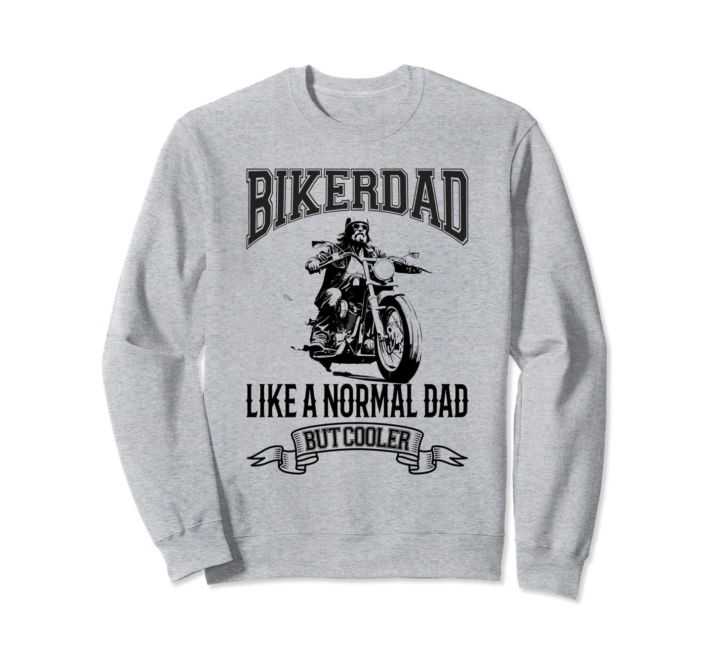Motorcycle Biker Dad Father Gift Sweatshirt - Custom Art Print for Adults - T-Shirt, Sweatshirt, Hoodie