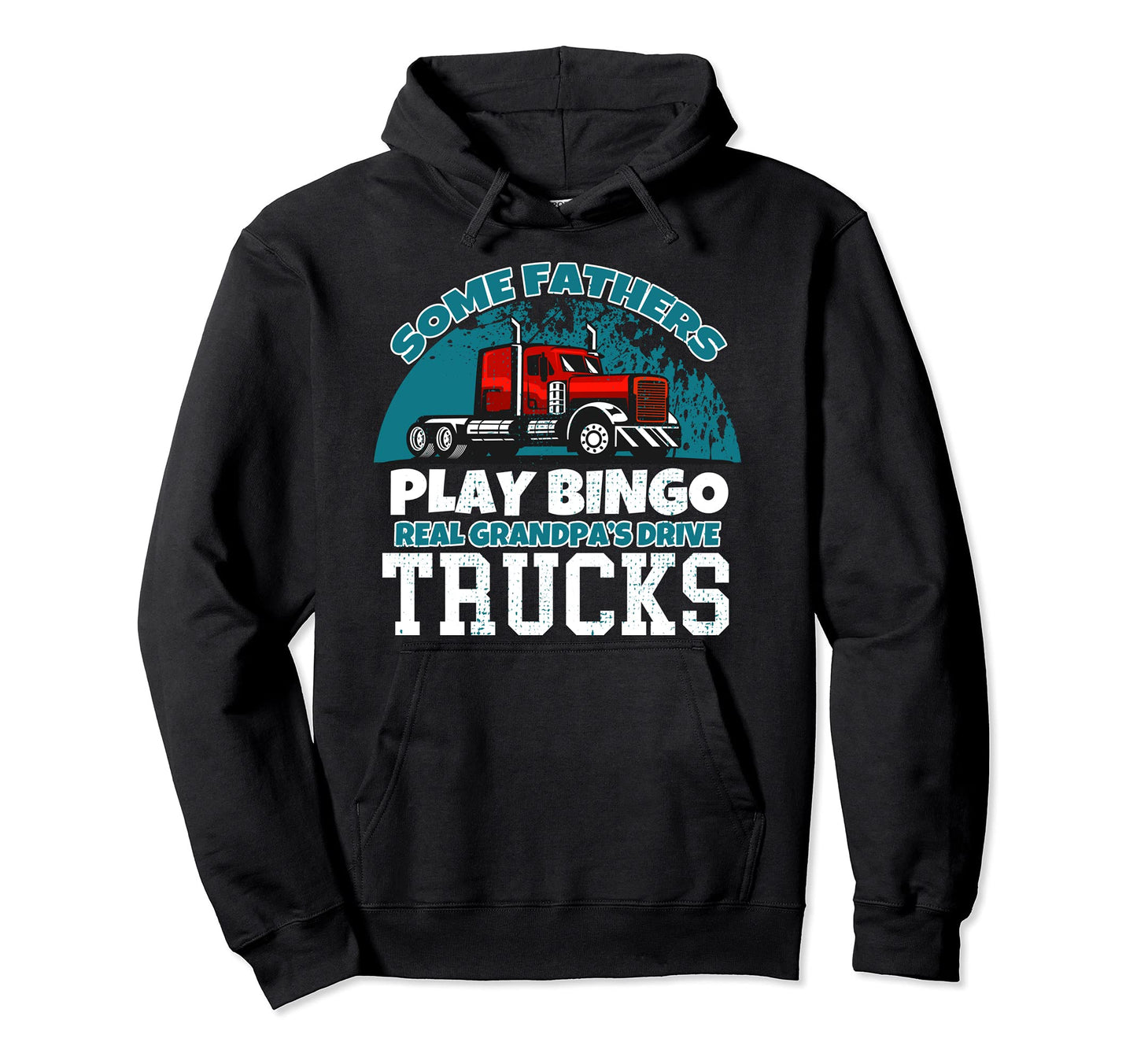Mens Truck Driver Grandpa Trucker Gifts Hoodie - Graphic Print for Adults - T-Shirt, Sweatshirt, Hoodie
